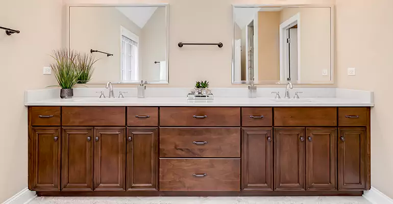 Bathroom Cabinet Renovation in St. Bonaventure