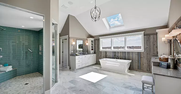 Guest Bathroom Flooring Remodel in St. Bonaventure