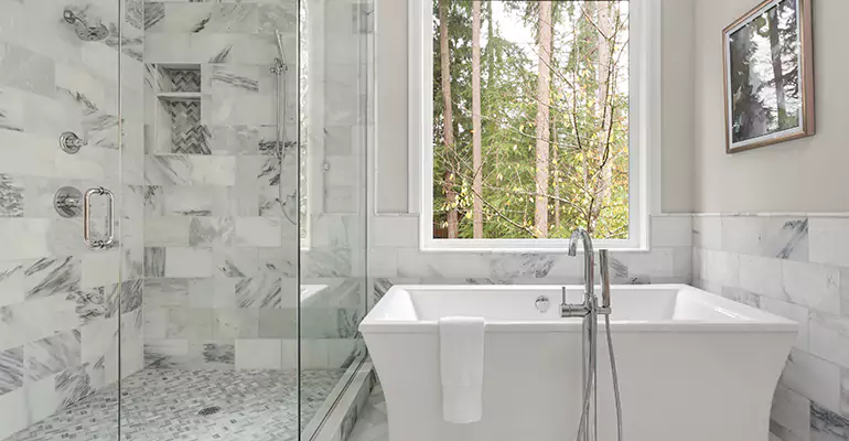 Bathtub to Tile Shower Conversion in St. Bonaventure